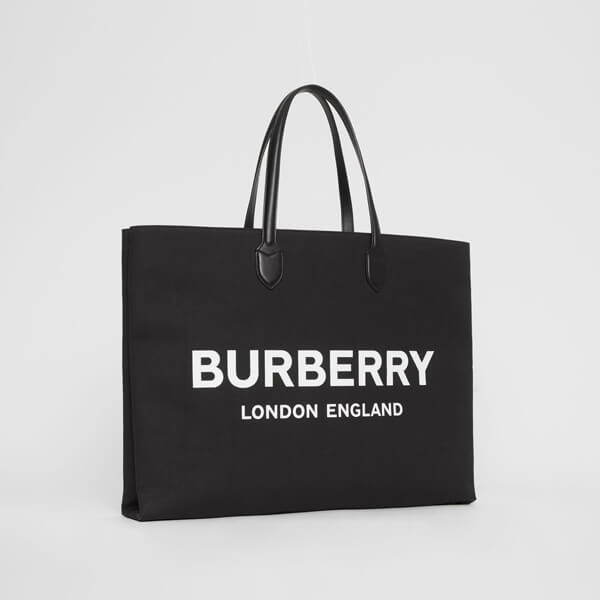 【BURBERRY】バーバリー  キャンバストートバッグ コピー ロゴデティール8009268